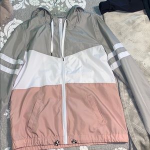 color block wind breaker